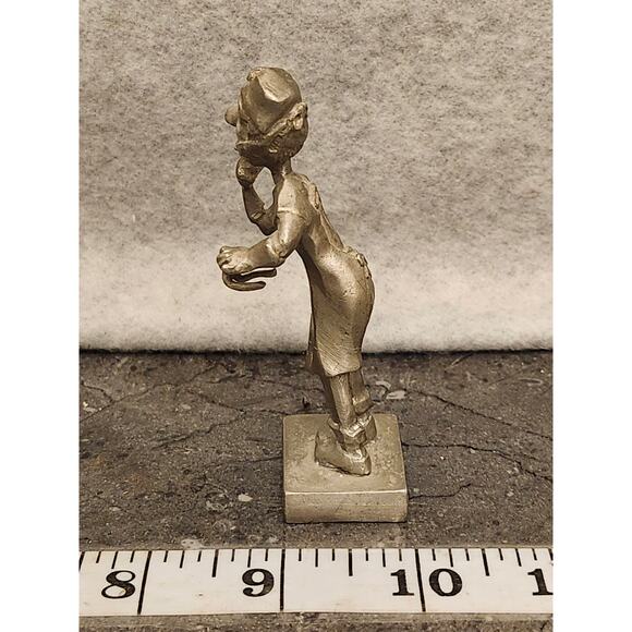 P. Davis Doctor Surgeon Patient Miniature Fine Pewter Figurine Vintage - Picture 4 of 7